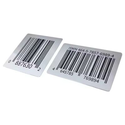 Durable digital printing metal plant barcode label for outdoor nursery use